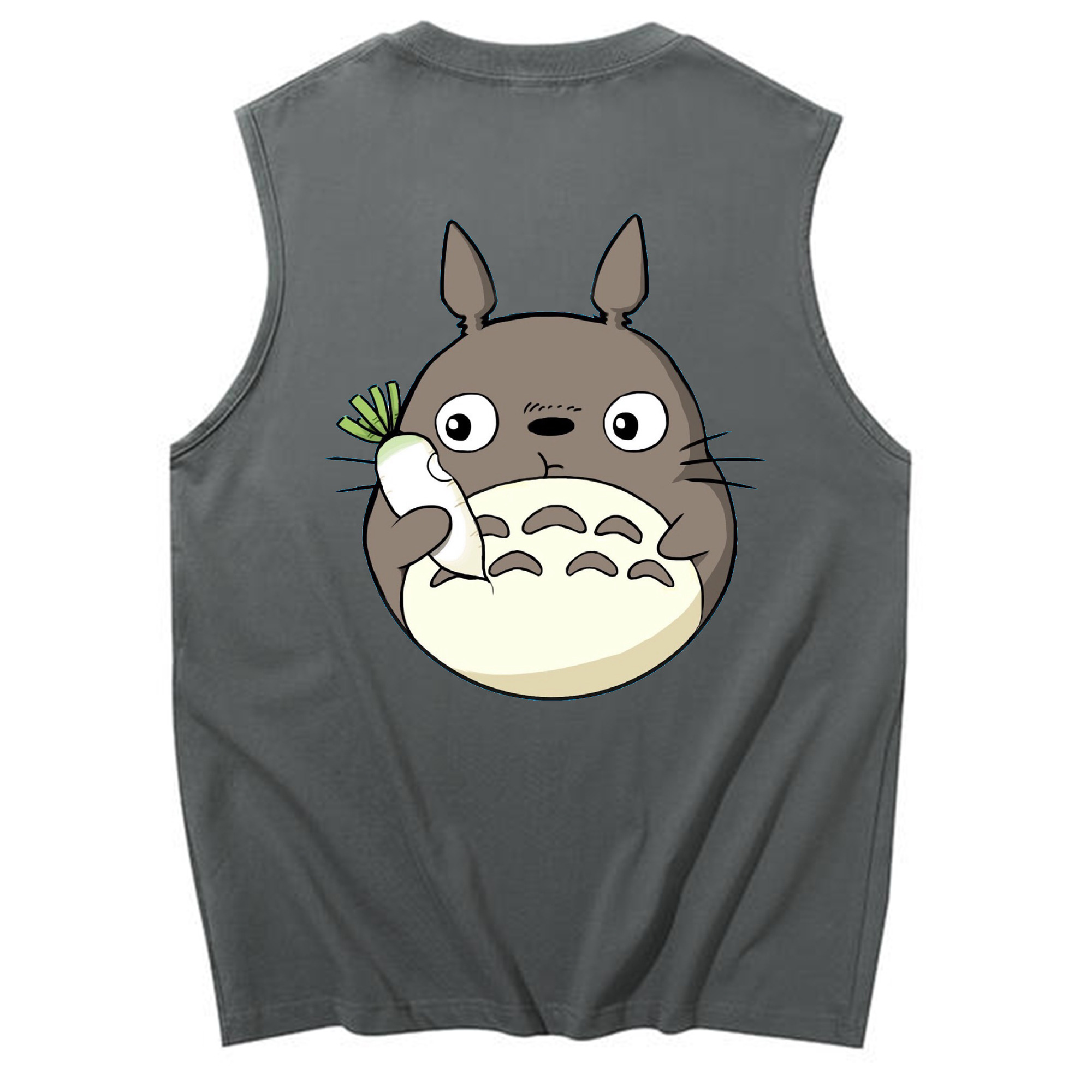 （画像用） となりのトトロ 草壁メイ 草壁サツキ My Neighbor Totoro Satsuki Kusakabe Mei Kusakabe コットン100％タンクトップ（背面プリント）